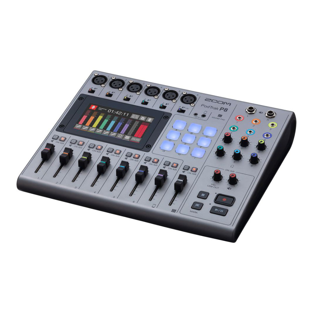 Zoom PodTrak P8 Podcast Recorder |  ZOOM |  PODCASTING |  Zoso Music
