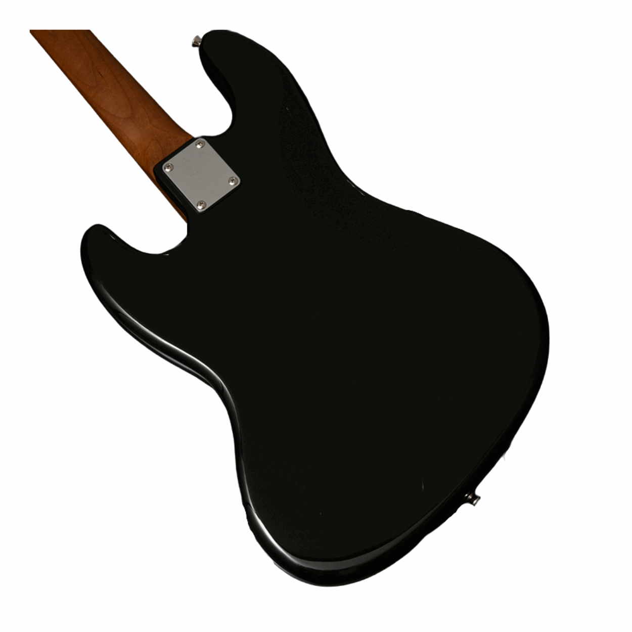 Bacchus Bjb-2-rsm/m- Blk Universe Series Roasted Maple Electric Bass, Black With Bag