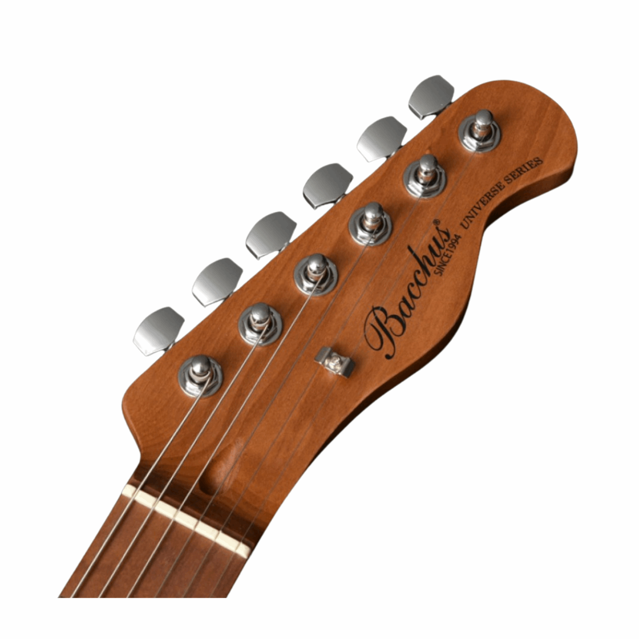Bacchus Bte-1-rsm/m-slpk Universe Series Roasted Maple Electric Guitar, Shell Pink With Bag