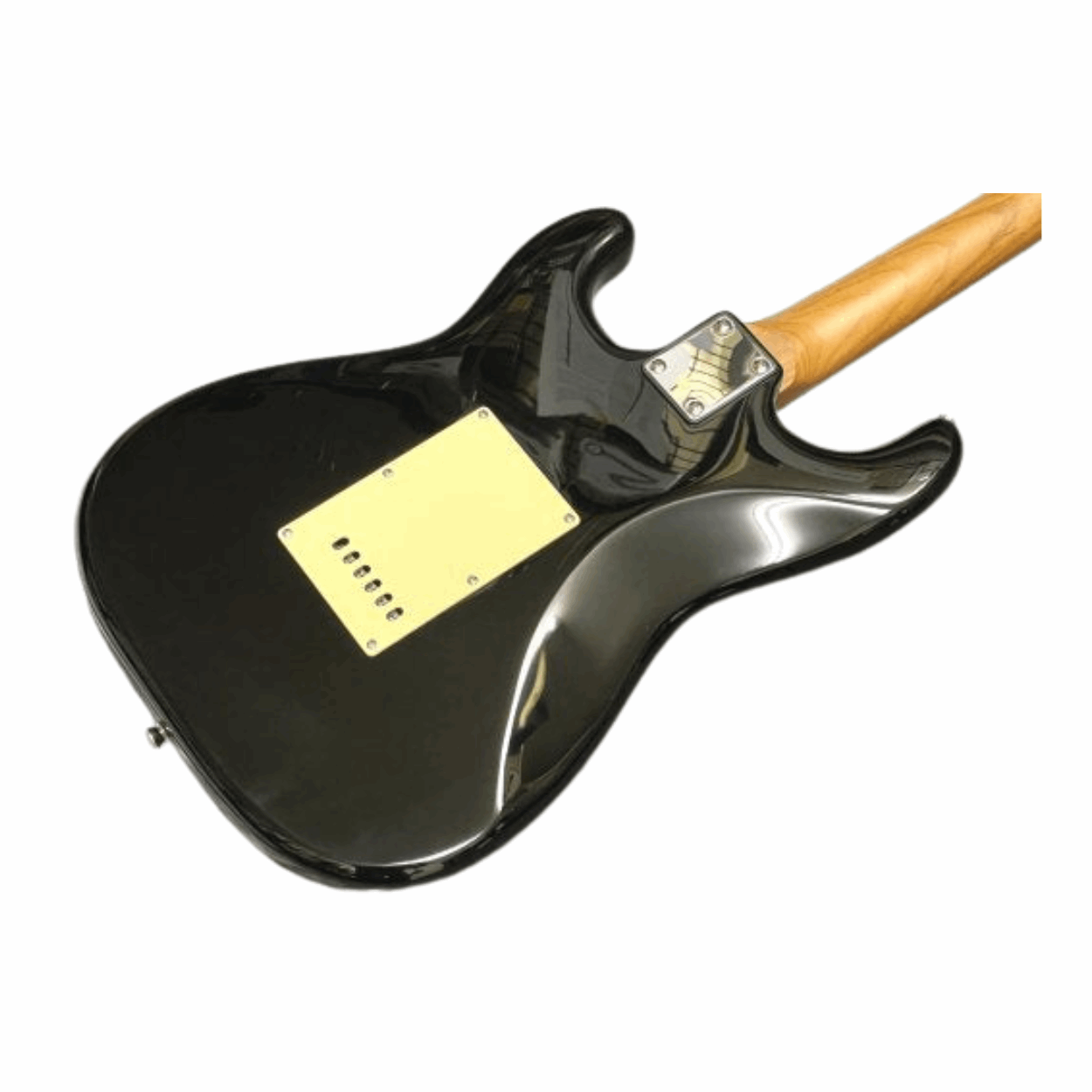 Bacchus Bst-1-rsm/m-blk Universe Series Roasted Maple Electric Guitar, Black With Bag