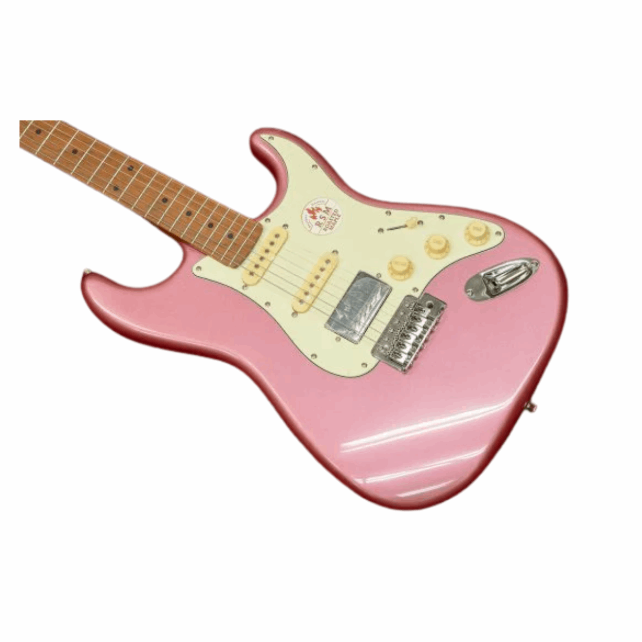Bacchus Bst-2-rsm/m-bgm Universe Series Roasted Maple Electric Guitar,burgundy Mist With Bag