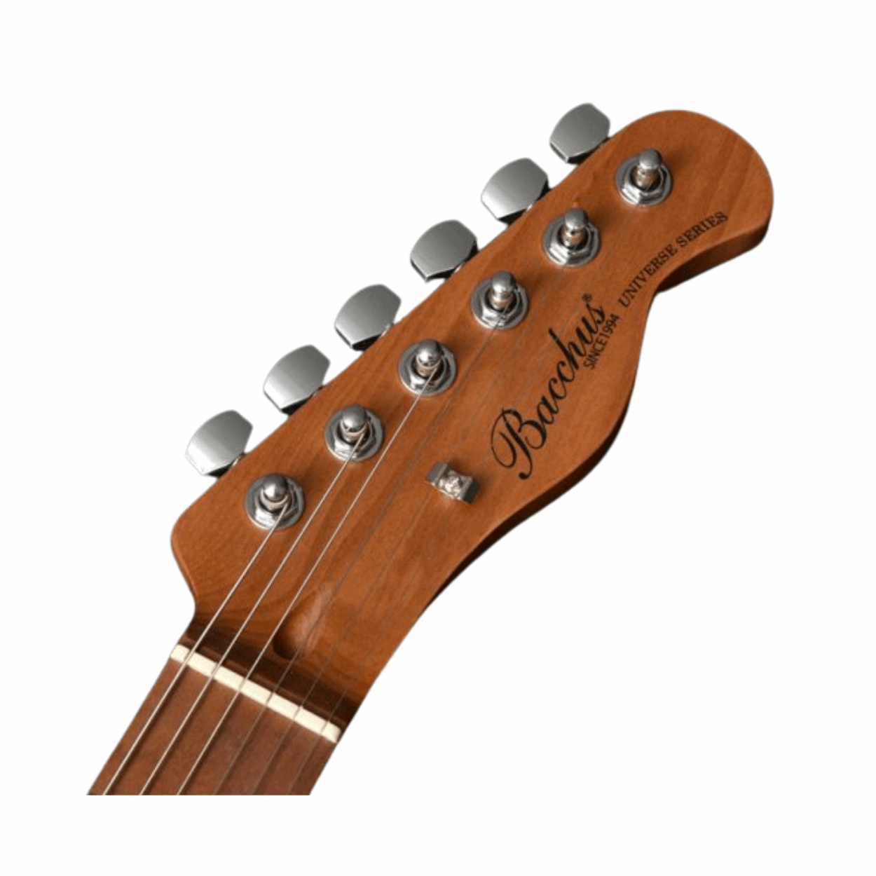 Bacchus Bte-2-rsm/m-owh Universe Series Roasted Maple Electric Guitar, Olympic White With Bag