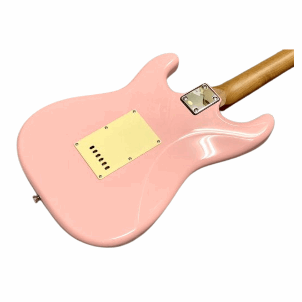 Bacchus Bst-1-rsm/m-slpk Universe Series Roasted Maple Electric Guitar, Shell Pink With Bag
