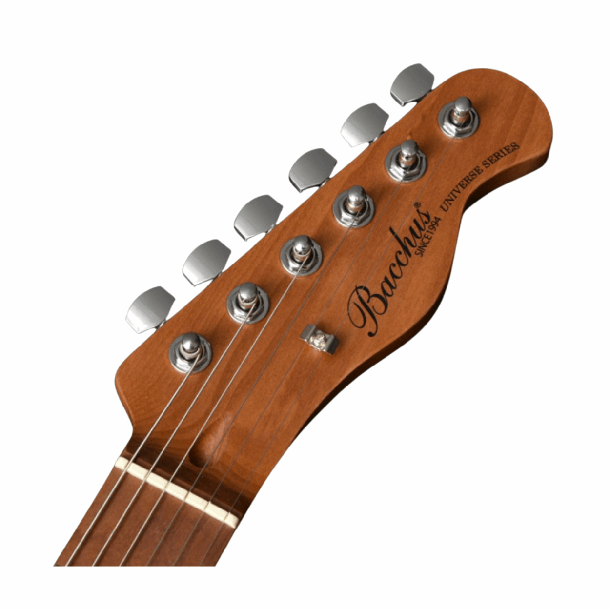 Bacchus Bte-1-rsm/m-ptl-sob Universe Series Roasted Maple Electric Guitar, Pastel Sonic Blue With Bag