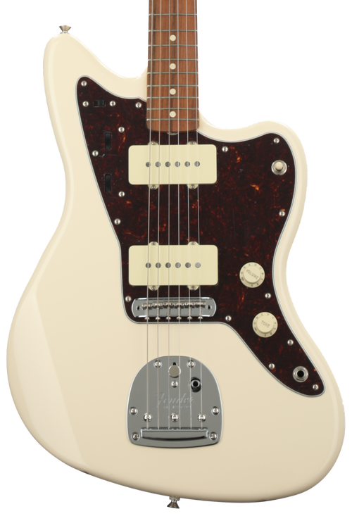 Fender Vintera 60s Jazzmaster Electric Guitar, Pau Ferro FB, Olympic White w/Matching Headstock