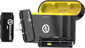 Hollyland LARK C1 DUO 2-Person Wireless Microphone System with USB-C Connector for Mobile Devices (2.4 GHz) | Zoso Music Sdn Bhd