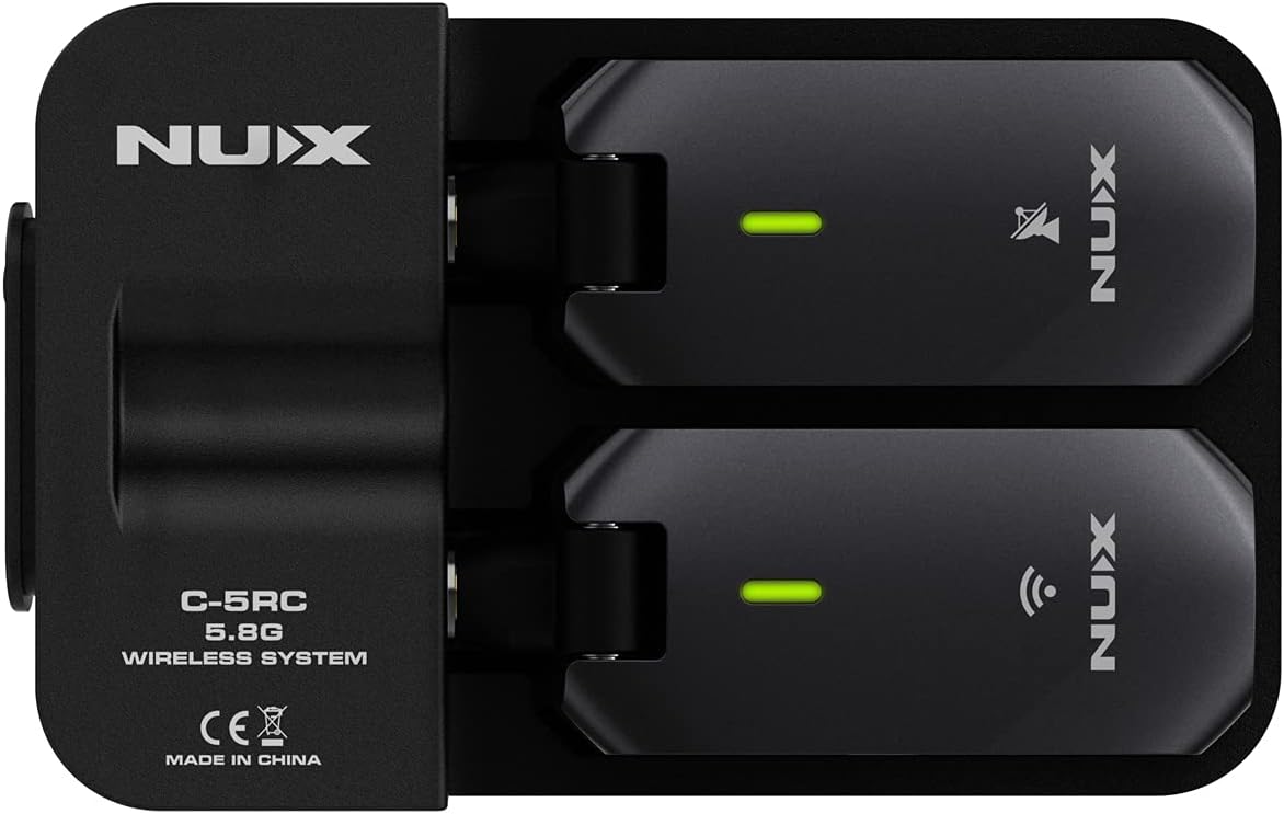 Nux  C-5RC 5.8GHz Guitar Wireless System Transmitter And Receiver with Charging Case |  NUX |  WIRELESS-GUITAR |  Zoso Music