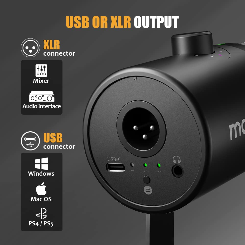 Maono PD400X USB/XLR Professional Dynamic Microphone |  MAONO |  MICROPHONE |  Zoso Music