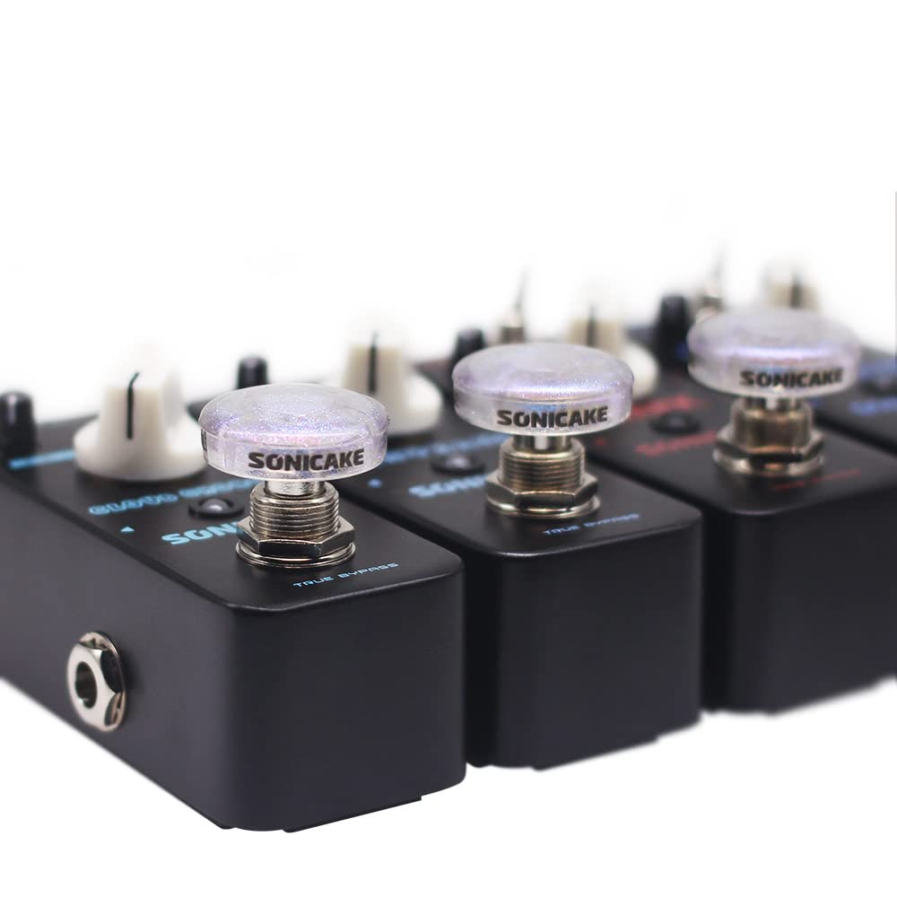 SONICAKE QST-02 Footswitch Toppers Transparent Clear for Guitar Effects Pedal 10mm ( 1PC / 20PCS)