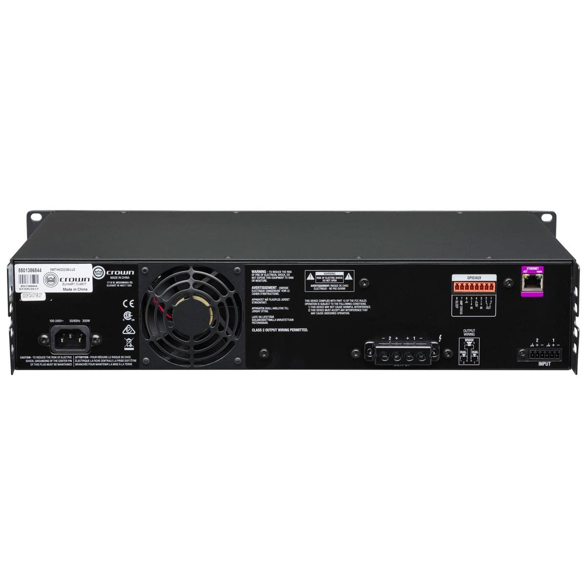 Crown CDI Drivecore 2 L 300 Two-Channel, 300W @ 4Ω Analog Power Amplifier, 70V/100V ( CDIDRIVECORE2300 / CDi 2|300 ) |  CROWN AUDIO |  POWER AMPLIFIER |  Zoso Music