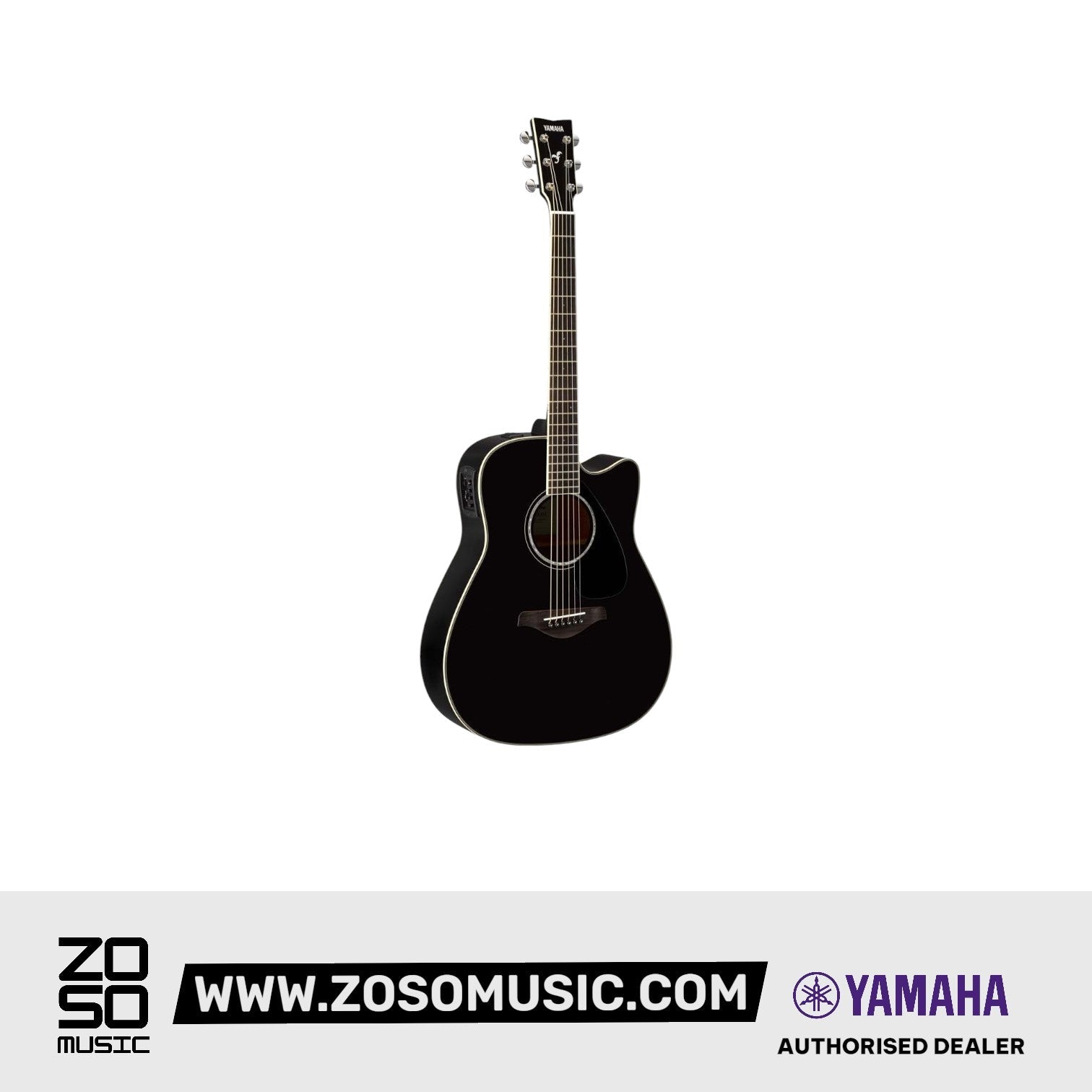Yamaha FGX830C 41" Dreadnought Solid Spruce Acoustic Electric Guitar With Pickup Black |  YAMAHA MUSIC |  ACOUSTIC GUITAR |  Zoso Music