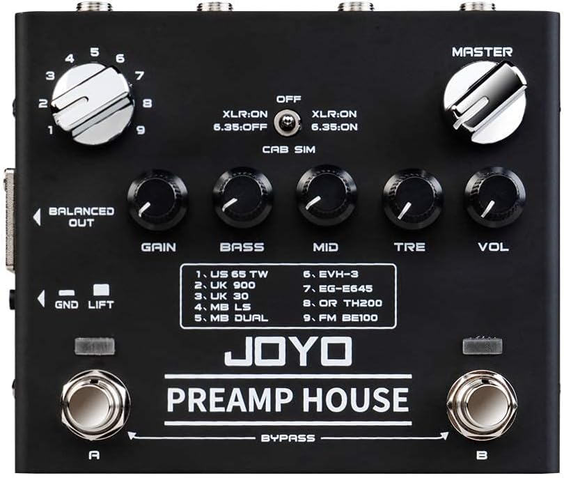 Joyo R-15 Dual Channel Preamp Cabinet Simulation Effect Pedal |  JOYO |  EFFECTS |  Zoso Music
