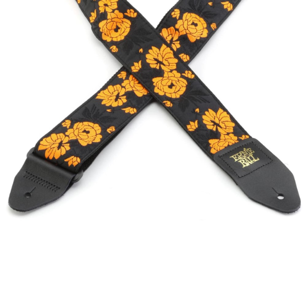 Ernie Ball 5358 Classic Jacquard Guitar Strap, Tangerine Rose |  ERNIE BALL |  STRAP |  Zoso Music