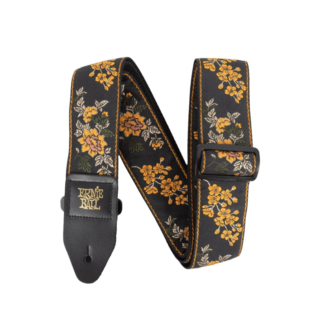 Ernie Ball 5363 Classic Jacquard Guitar Strap, Tangerine Blossom | Zoso Music Sdn Bhd