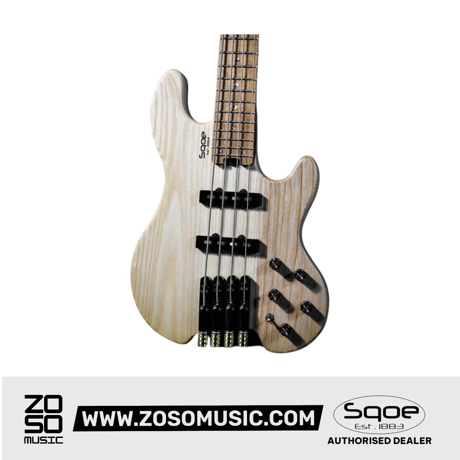 SQOE SEBS990 Active & Passive Headless Short Scale Bass