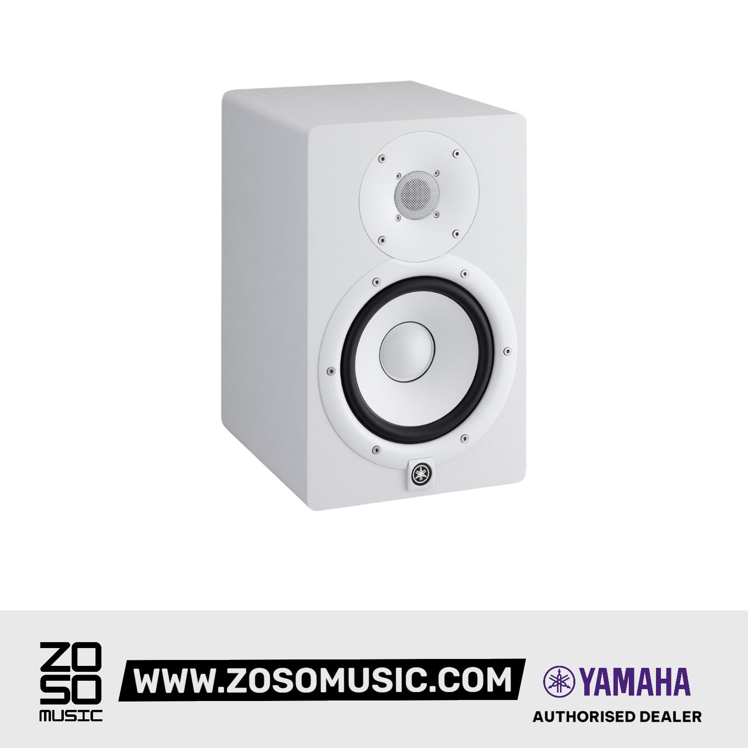 Yamaha HS7 6.5 inch Powered Studio Monitor - White |  YAMAHA PRO AUDIO |  POWERED STUDIO MONITOR |  Zoso Music