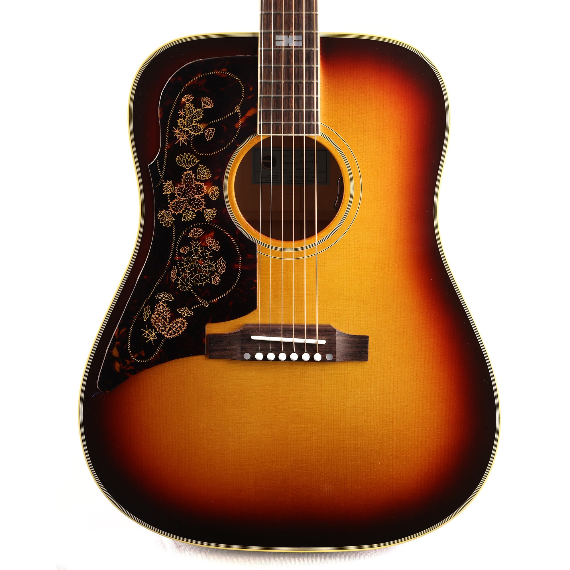 Epiphone OCSSEFFBL USA Frontier Left-handed Acoustic Guitar - Frontier Burst
