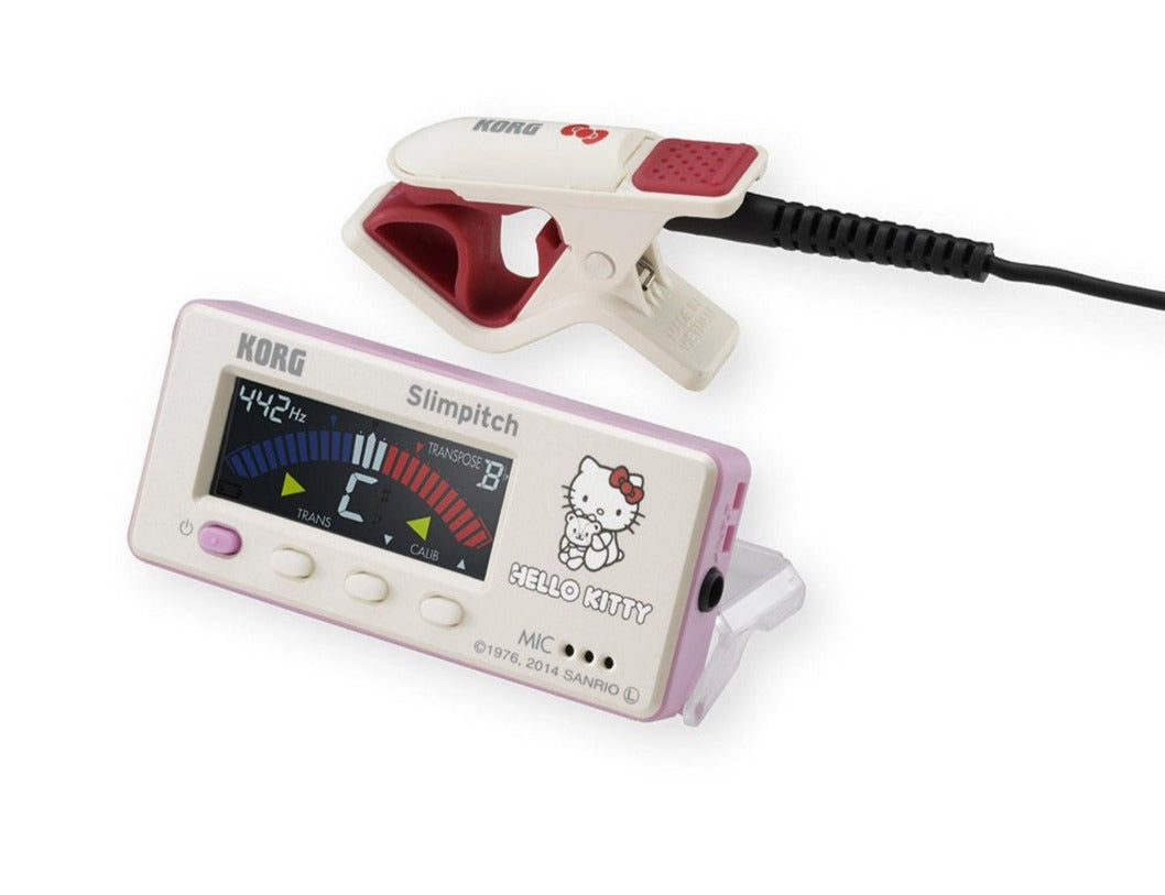 Korg Slimpitch Hello Kitty Series Chromatic Tuner + Contact Microphone