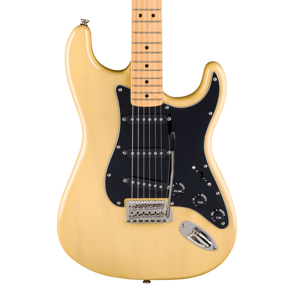 Squier FSR Classic Vibe 70s Stratocaster Electric Guitar w/Black Pickguard, Vintage Blonde | Zoso Music Sdn Bhd