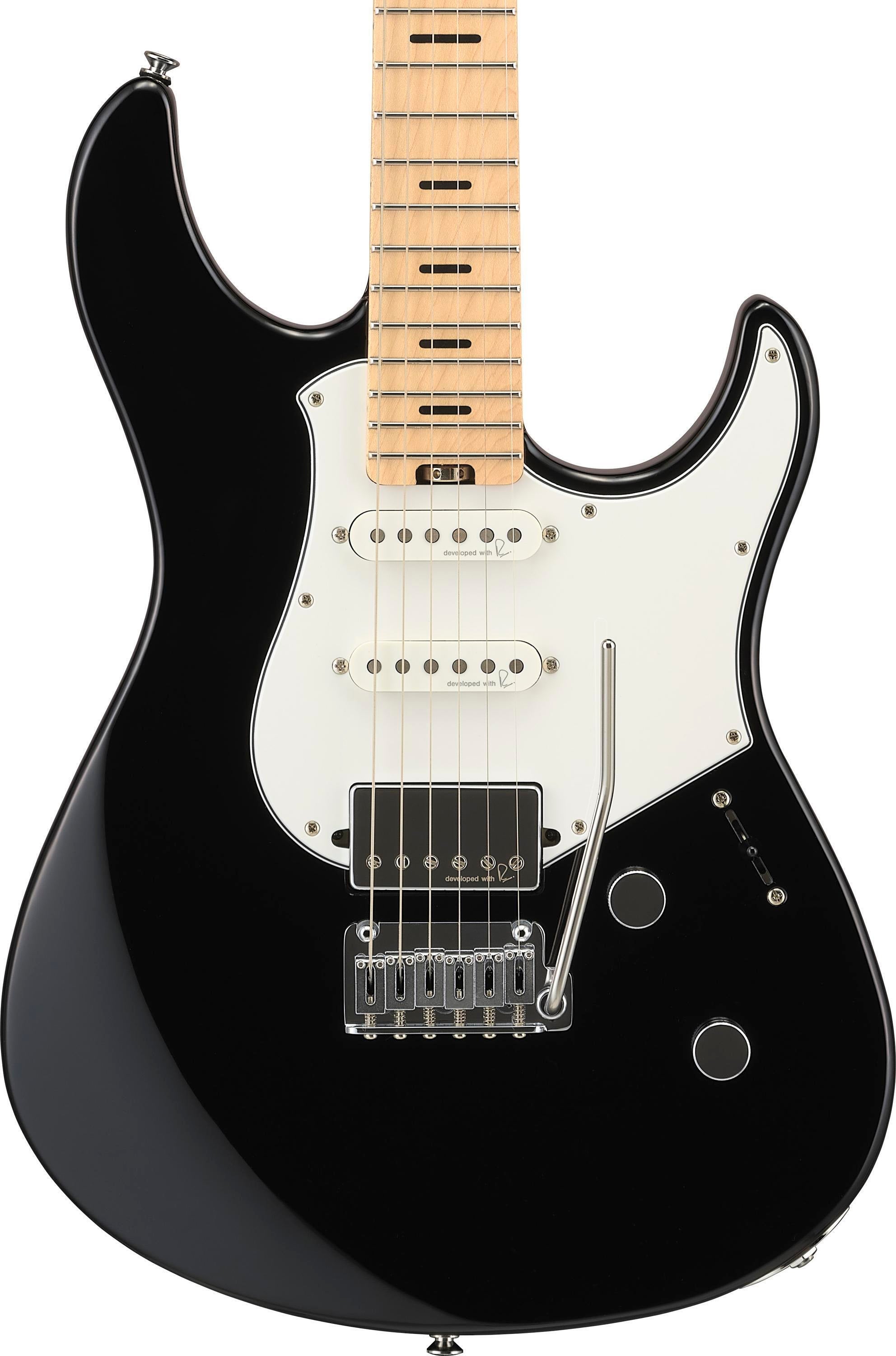 Yamaha PACS+12M Pacifica Standard Plus Electric Guitar, Maple Fingerboard - Black | Zoso Music Sdn Bhd