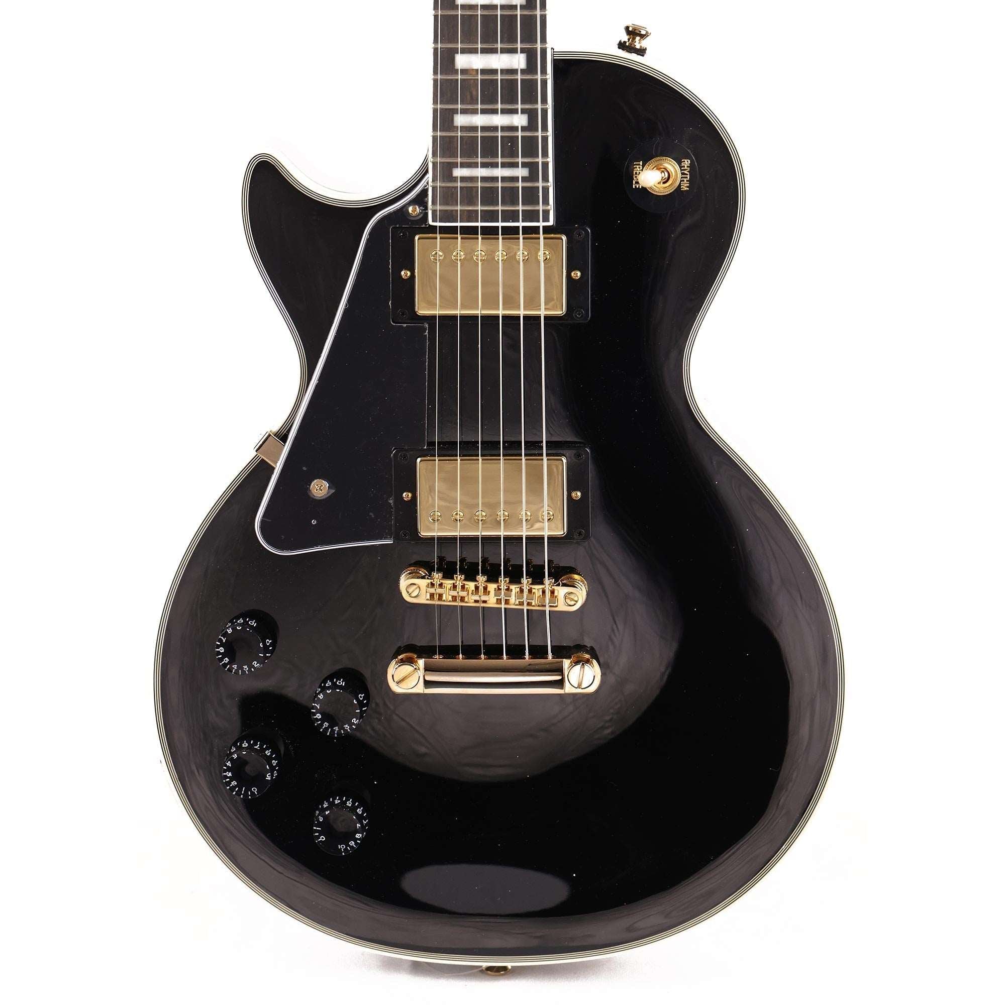 Epiphone EILCLEBGH1 Les Paul Custom Solidbody Electric Guita (Left-handed) - Ebony