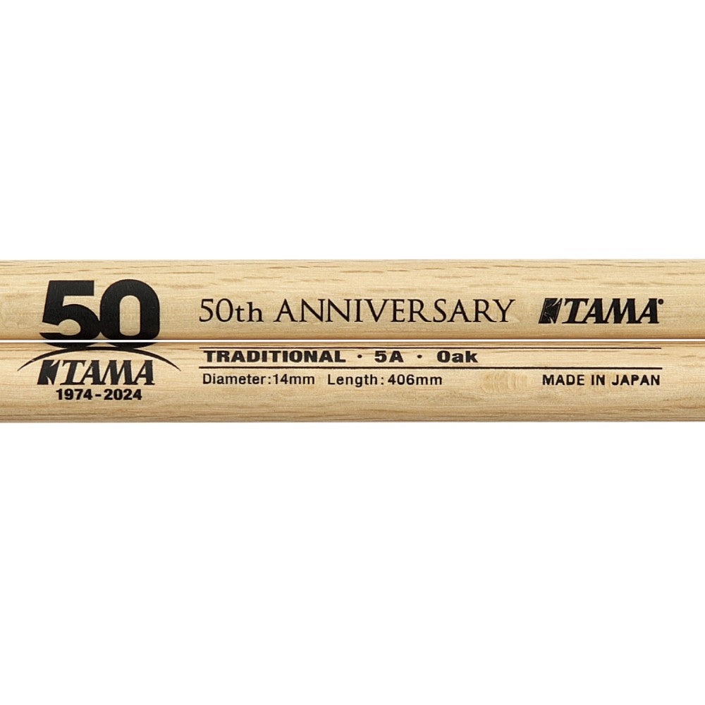 Tama 5A-50TH Anniversary Limited Edition 5A Japanese Oak Drumstick |  TAMA |  DRUMSTICK |  Zoso Music