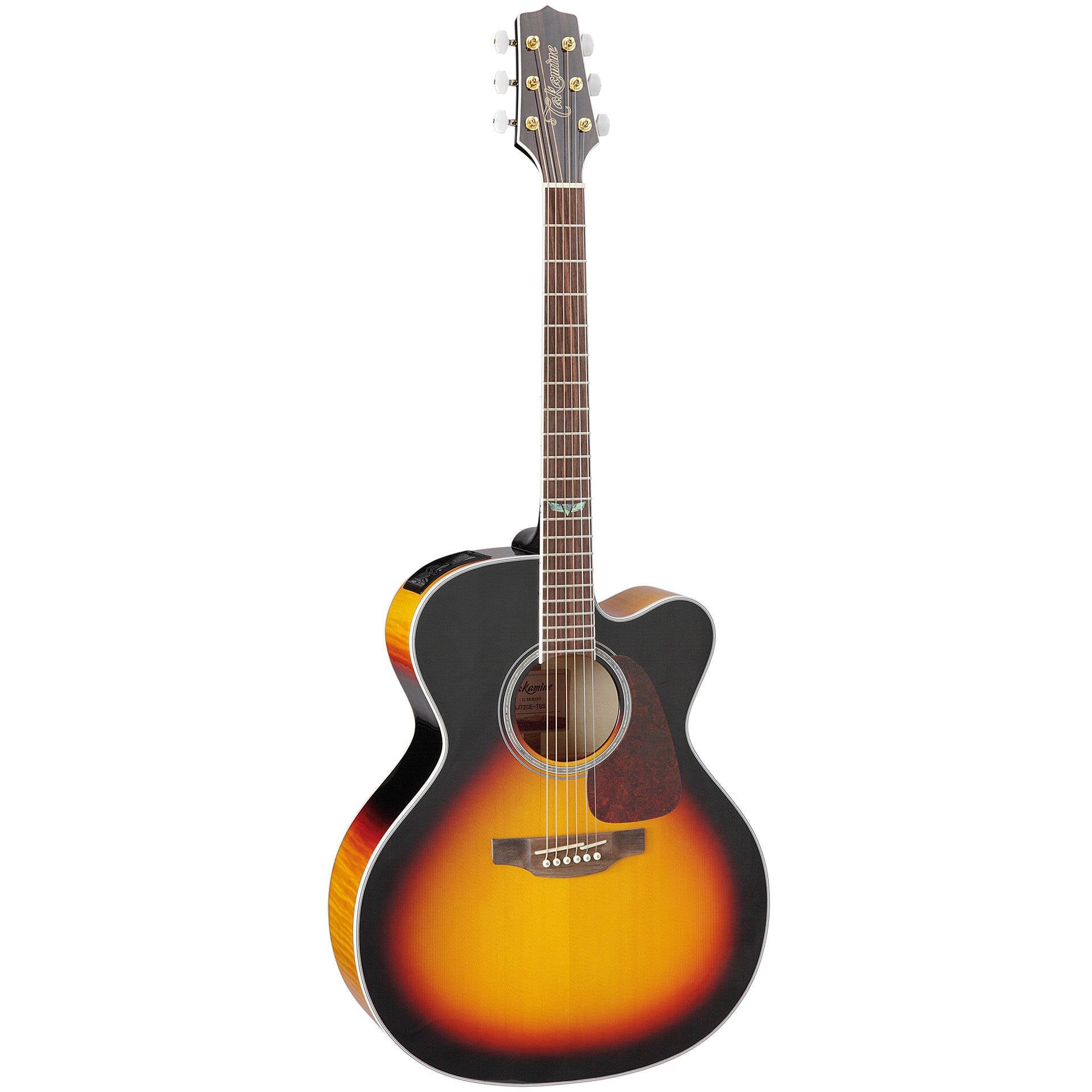 TAKAMINE GJ72CE BSB JUMBO CUTAWAY SOLID SPRUCE TOP ACOUSTIC-ELECTRIC WITH TK-40D PREAMP