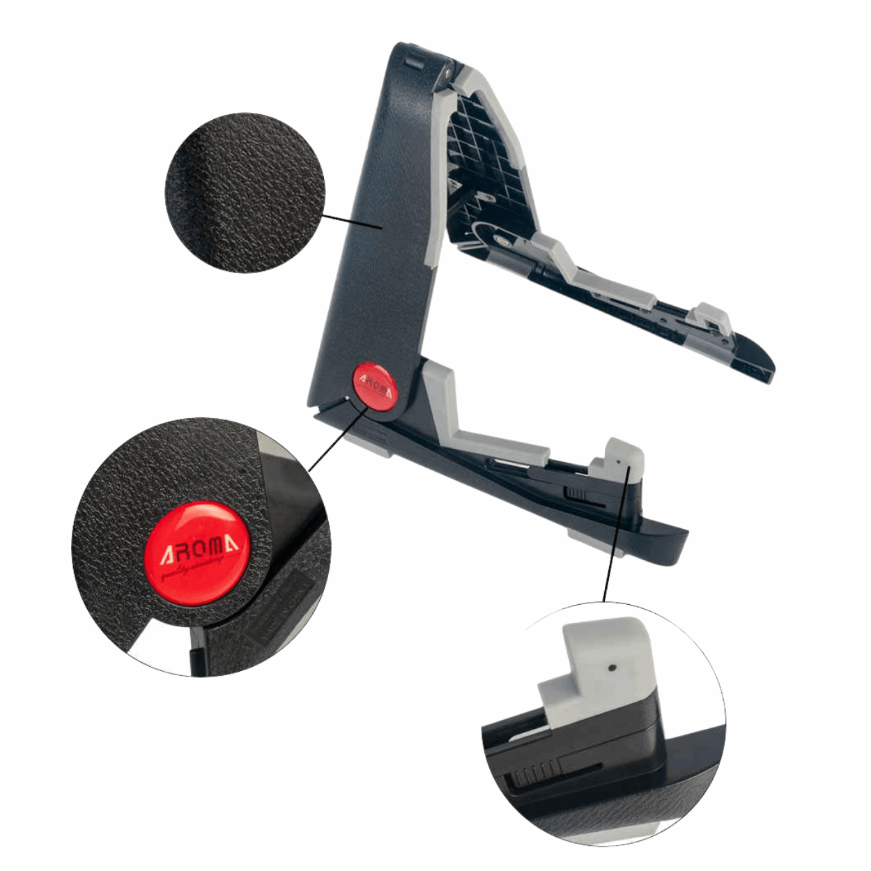 Aroma AGS01 Universal Portable Foldable Guitar Stand | AROMA , Zoso Music