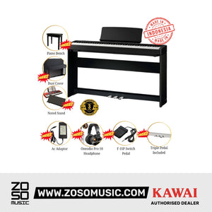 Kawai ES-120 88-key Digital Piano Set - Black |  KAWAI |  PIANO-DIGITAL |  Zoso Music