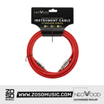 Neowood AMO001 3 & 6 Meter QTR-QTR Instrument Cable Yellow |  NEOWOOD |  CABLES |  Zoso Music