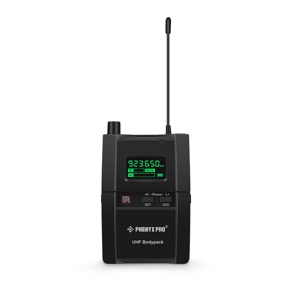 Phenyx Pro Best Budget Wireless PTM-10 Stereo Wireless in Ear Monitor System Bodypack Receiver