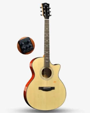 Kepma F2Me Grand Auditorium Acoustic Guitar, S1 Pro Resonance Pickup with Effect - Natural