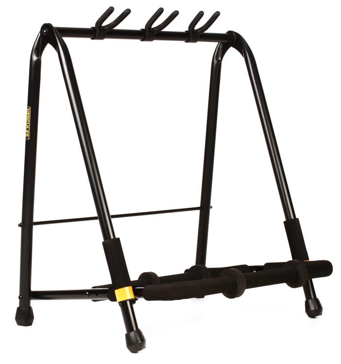 Hercules GS523B PLUS 3-PC Guitar Display Rack with add-on casters |  HERCULES STANDS |  GUITAR STAND |  Zoso Music