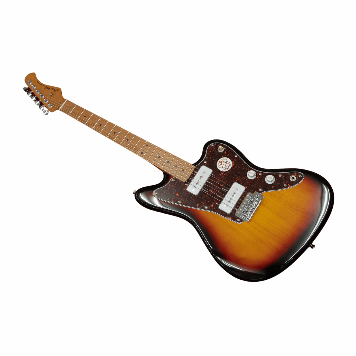 Bacchus Bjm-1rsm/m-3ts Universe Series Roasted Maple Electric Guitar, 3 Tone Sunburst With Bag