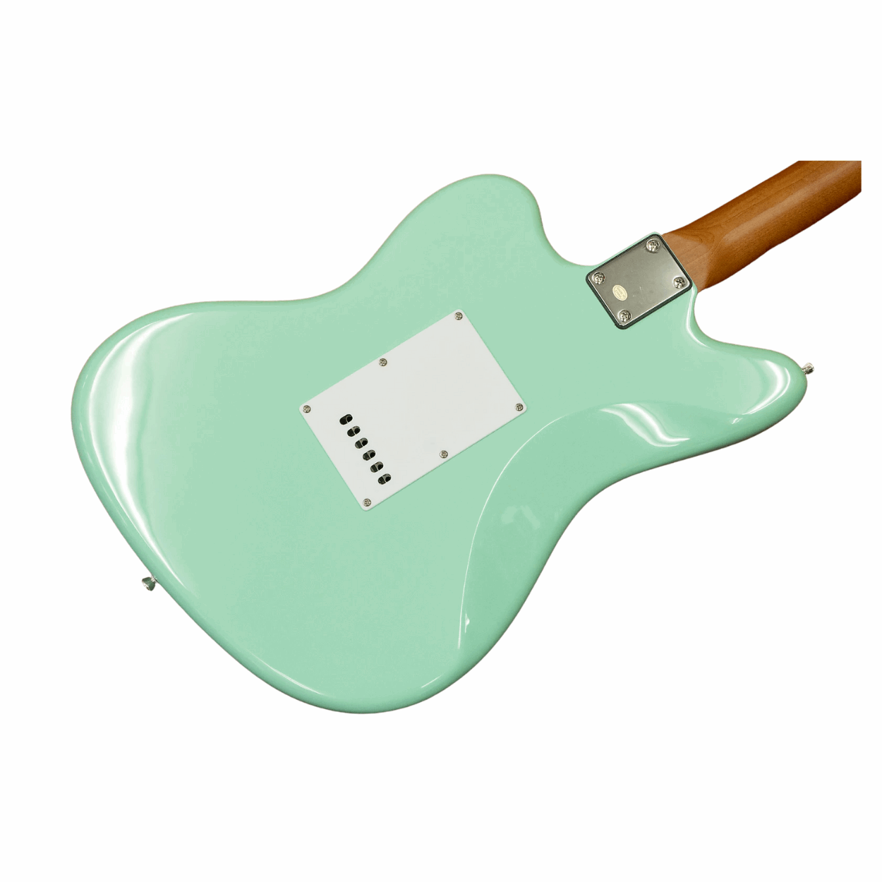 Bacchus Bjm-1rsm/m-sfg Universe Series Roasted Maple Electric Guitar, Sea Foam Green With Bag