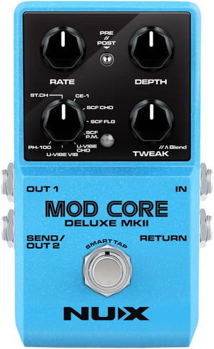 NUX Mod Core Deluxe MKII 8 Modulations Effects Pedal with Stereo Connection | Zoso Music Sdn Bhd