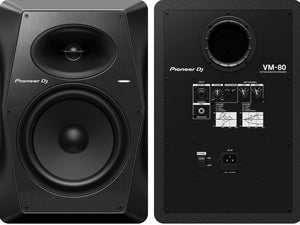 Pioneer DJ VM-80 2-Way Active Studio Monitor, Black - Pair | Zoso Music Sdn Bhd