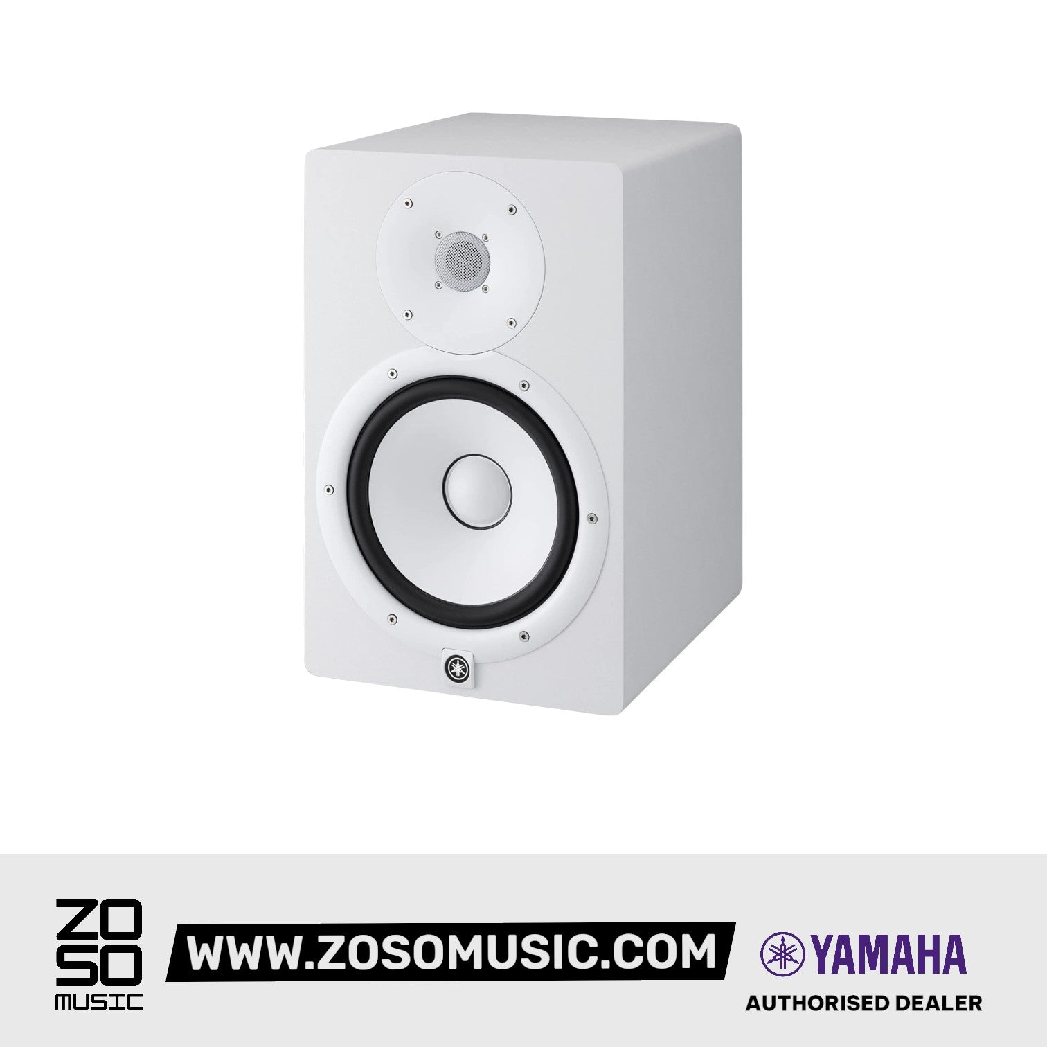Yamaha HS8 8 inch Powered Studio Monitor Speaker - White |  YAMAHA PRO AUDIO |  POWERED MONITOR SPEAKER |  Zoso Music