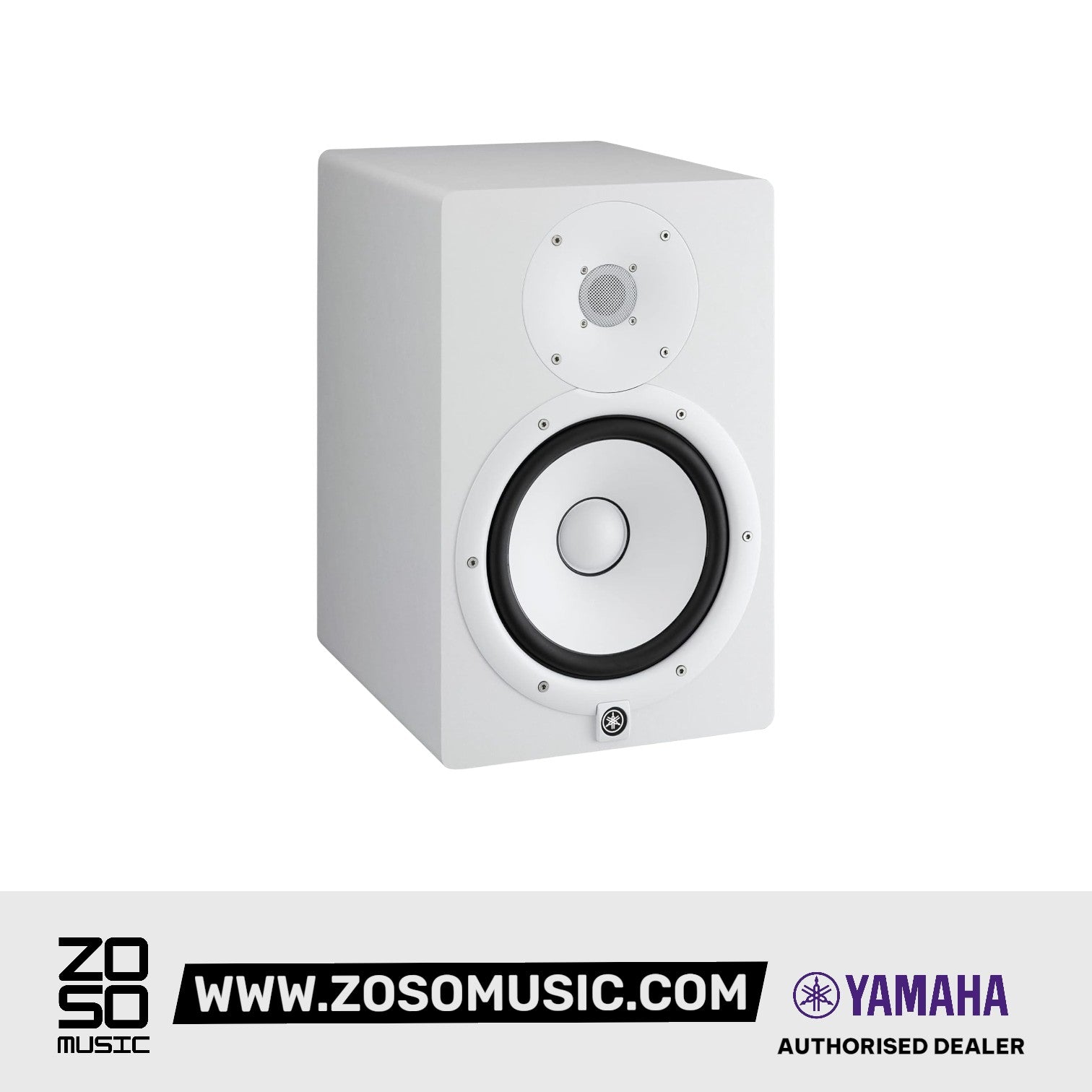 Yamaha HS8 8 inch Powered Studio Monitor Speaker - White |  YAMAHA PRO AUDIO |  POWERED MONITOR SPEAKER |  Zoso Music