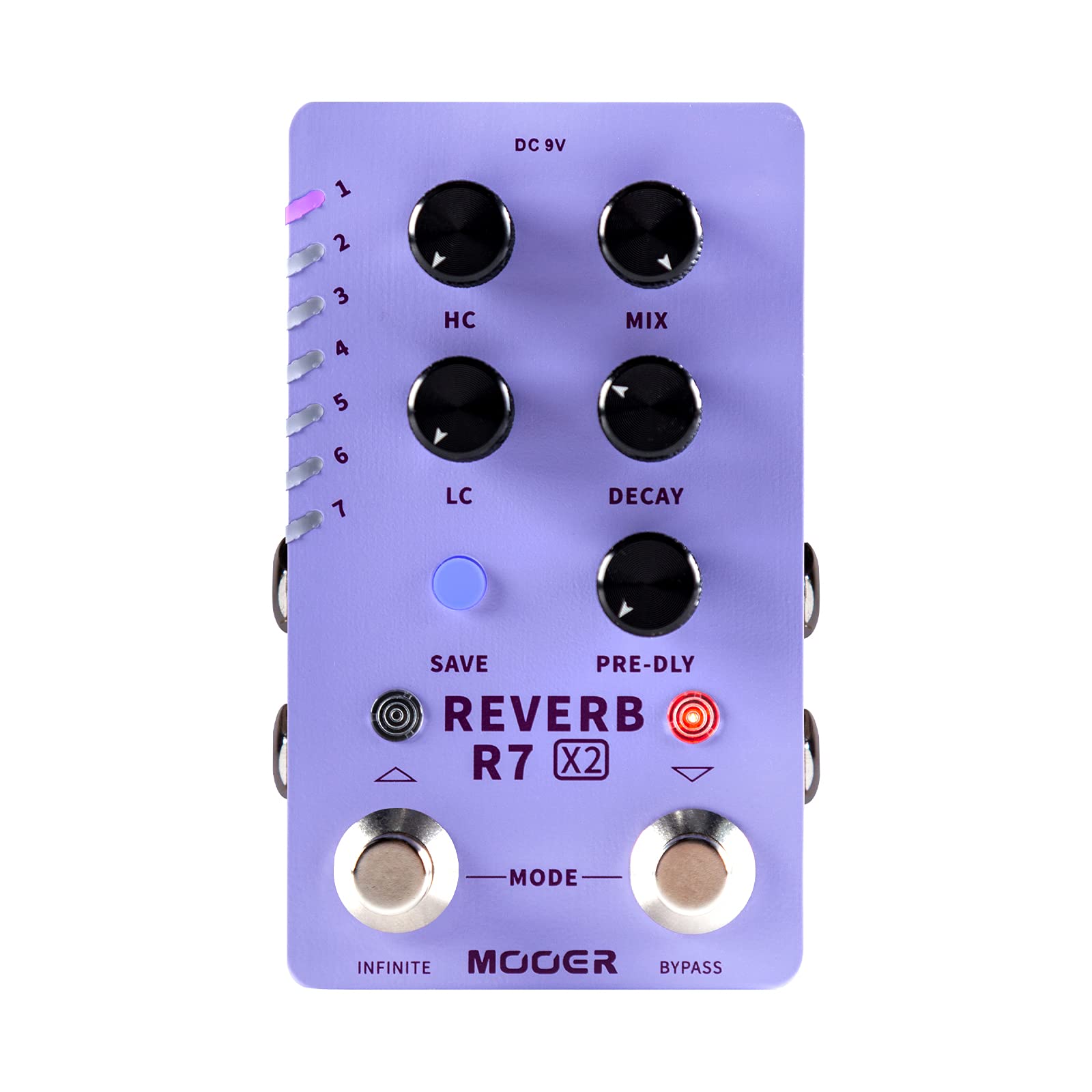 Mooer R7 X2 Reverb Pedal | Zoso Music Sdn Bhd
