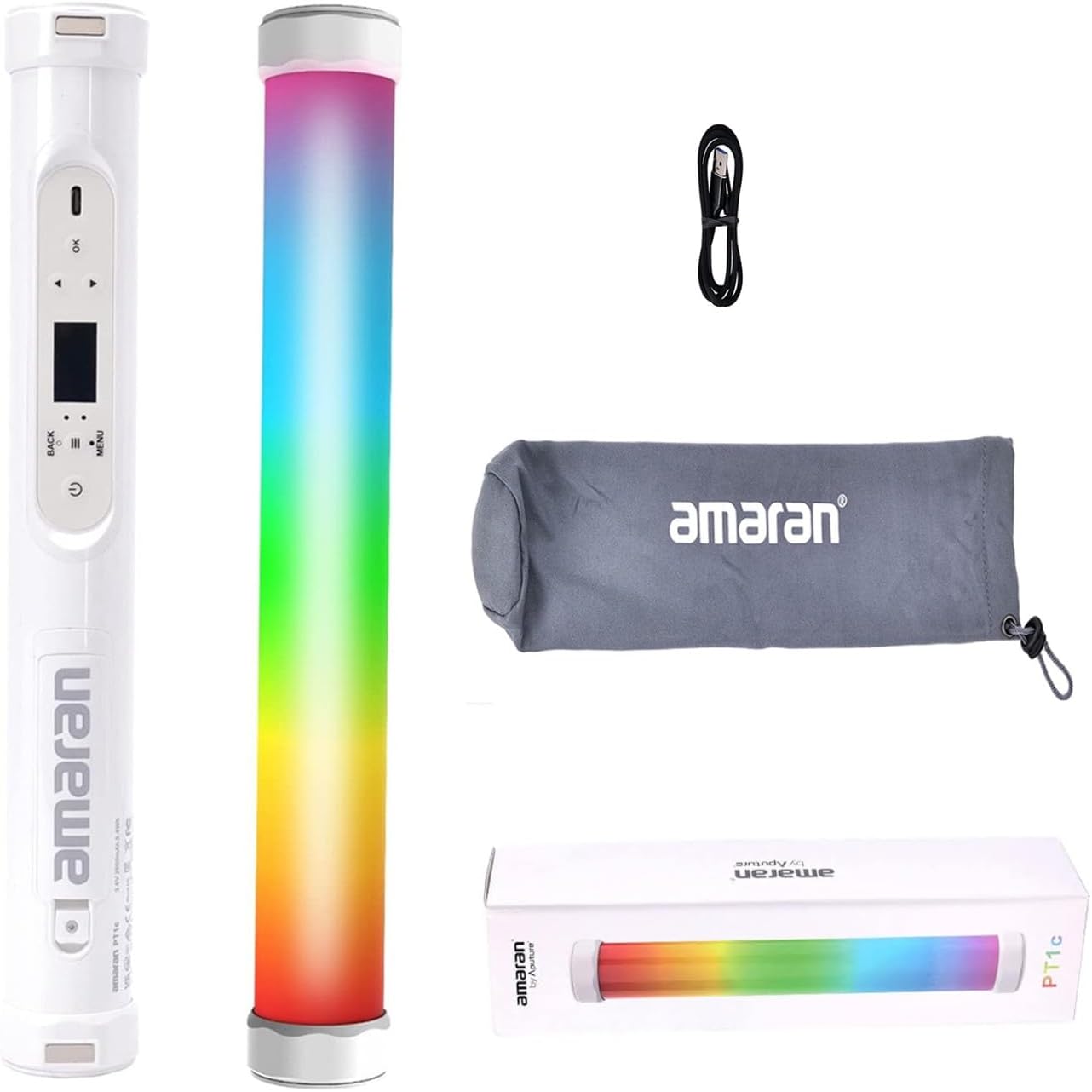 Amaran PT1c RGB LED Pixel Tube Light (1') | Zoso Music Sdn Bhd