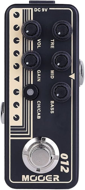 Mooer 012 US Gold 100 Micro Preamp Pedal | Zoso Music Sdn Bhd 