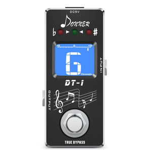 Donner Tuner Pedal, DT-1 Chromatic Guitar Tuner Pedal with Pitch Indicator for Electric Guitar and Bass True Bypass | Zoso Music Sdn Bhd
