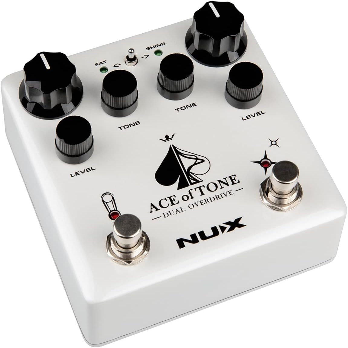 Nux NDO-5 Ace of Tone Dual Overdrive Effects Pedal |  NUX |  EFFECTS |  Zoso Music