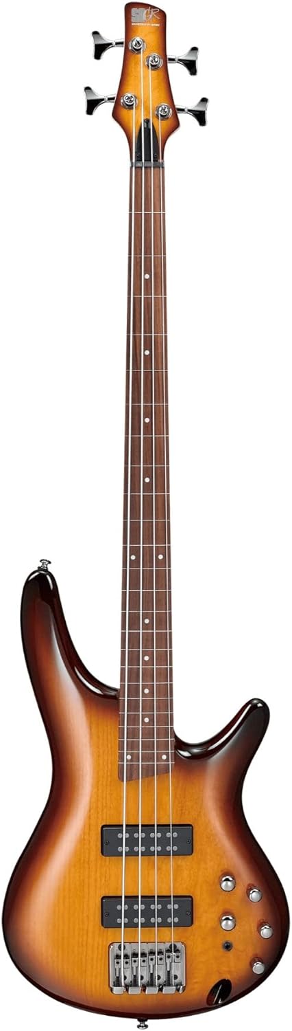 Ibanez SR370EF 4-String Fretless Electric Bass Guitar - Brown Burst |  IBANEZ |  BASS GUITAR |  Zoso Music