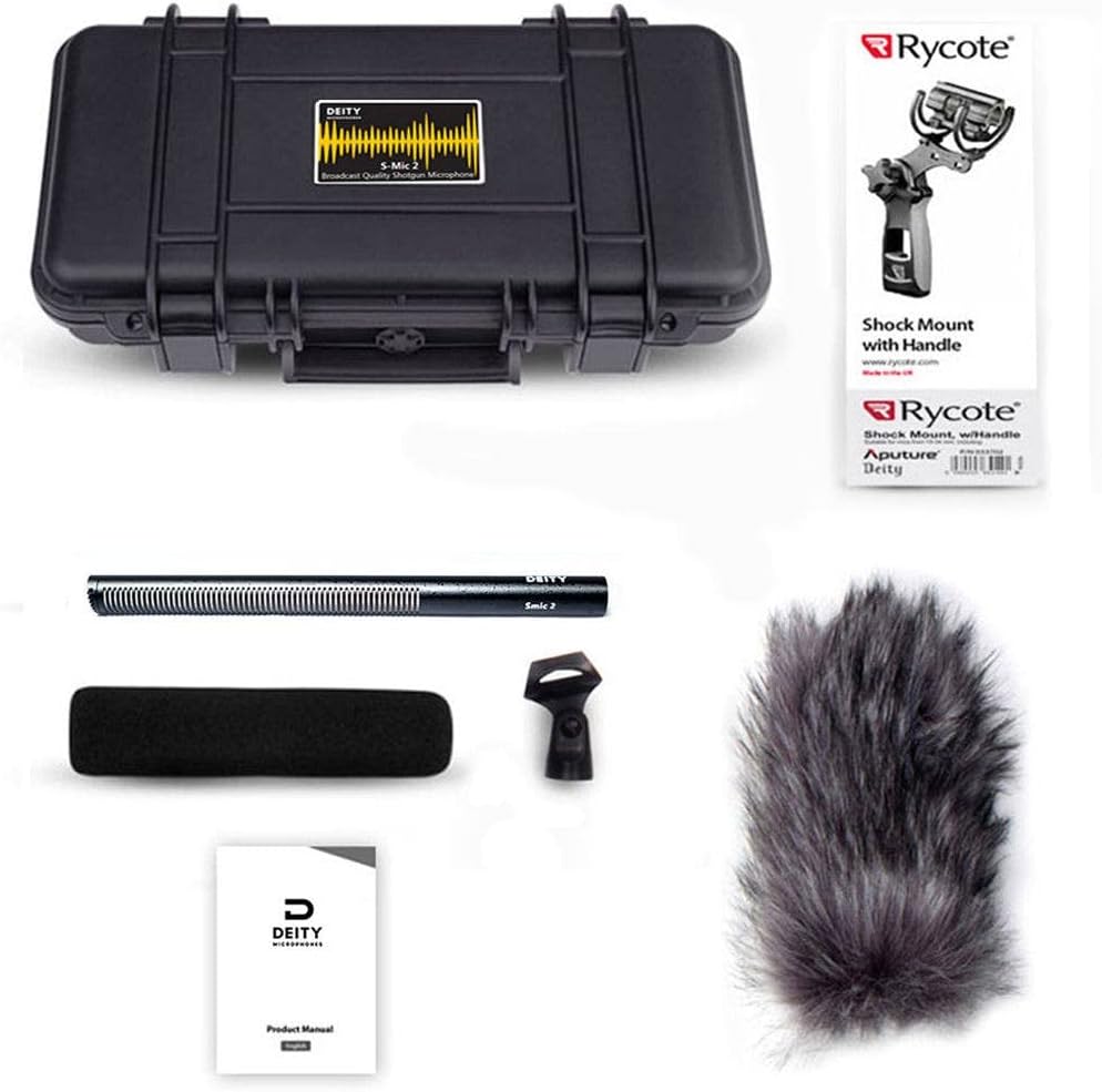 Deity Microphones S-Mic 2 Location Kit Moisture-Resistant Shotgun Microphone with Pistol Grip Shockmount and Windjammer |  DEITY |  MICROPHONE-OTHER |  Zoso Music