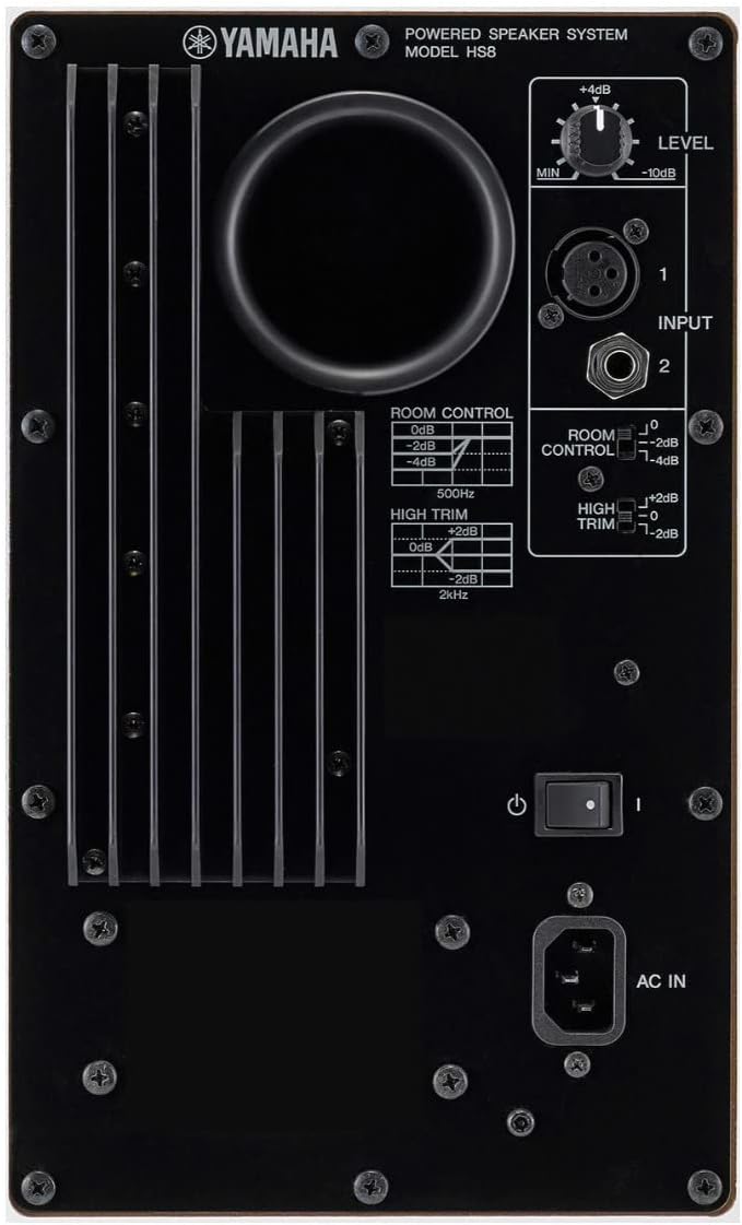 Yamaha HS8 8 inch Powered Studio Monitor Speaker - White |  YAMAHA PRO AUDIO |  POWERED MONITOR SPEAKER |  Zoso Music