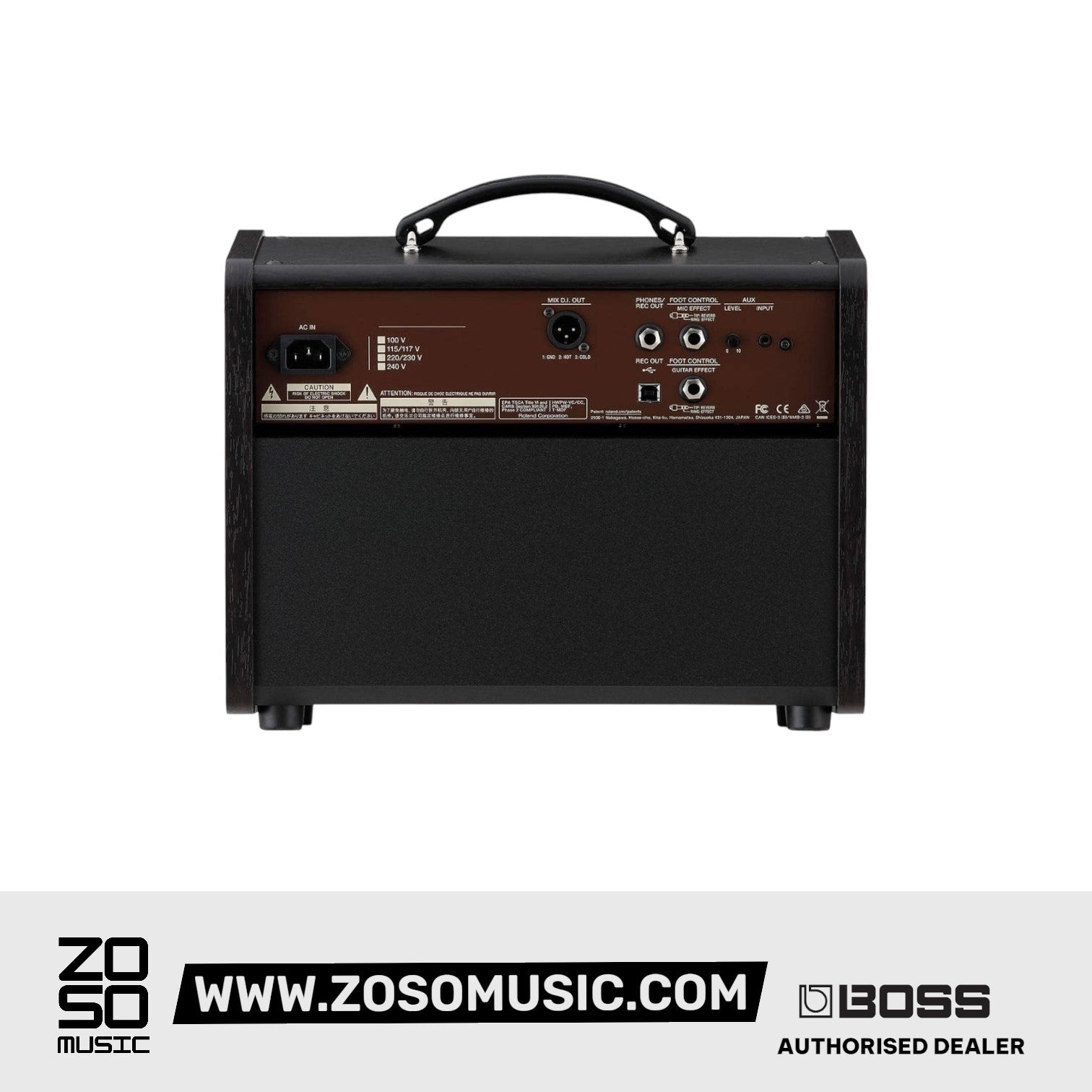 Boss ACS-LIVE-LT Acoustic Singer Live LT 60-Watt Bi-Amp Acoustic Combo |  BOSS |  AMPLIFIER-CABINET |  Zoso Music