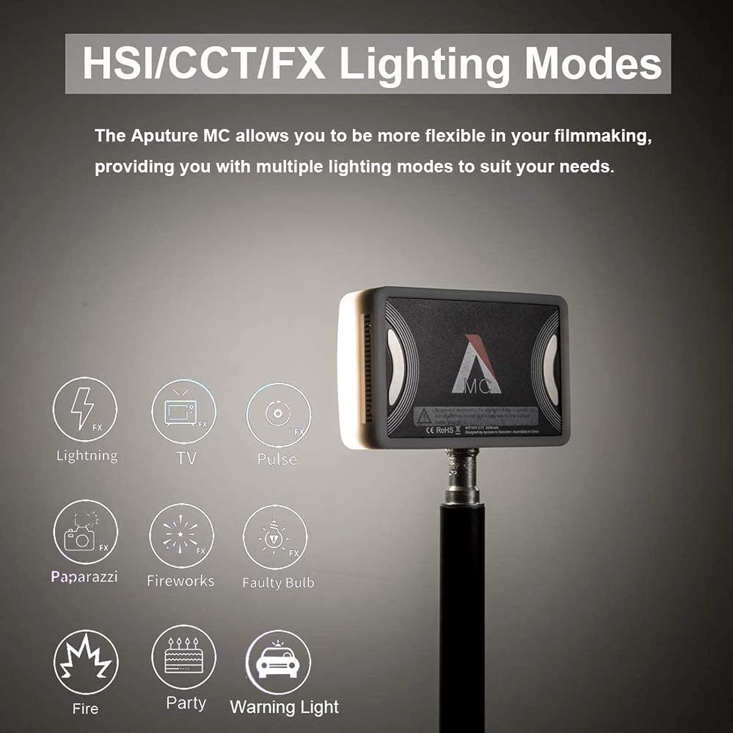 Aputure MC RGBWW LED Light |  APUTURE |  LIGHTING - STUDIO |  Zoso Music