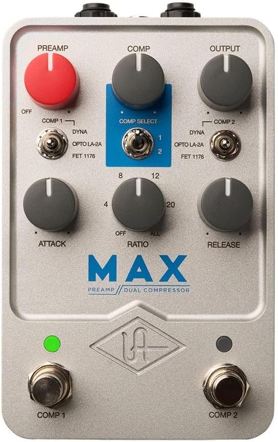 Universal Audio Max Preamp and Dual Compressor Pedal | Zoso Music Sdn Bhd